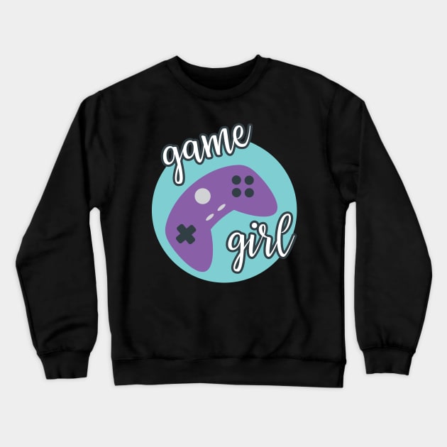 Game Girl Crewneck Sweatshirt by Craftee Designs